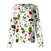 Women's Casual Long Sleeve Single Breasted  Printed Dry-nurse Top