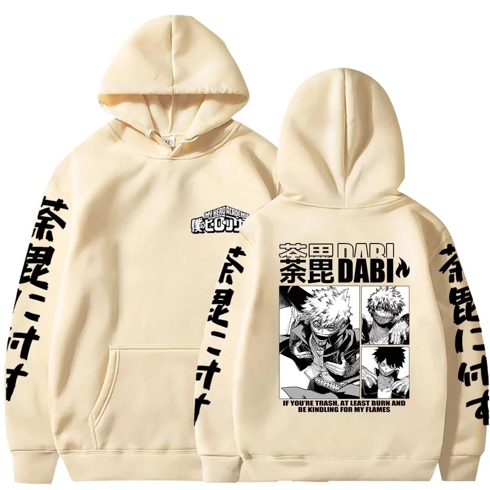 2024New Anime My Hero Academia MHA Hoodie Dabi Manga Icons Sweatshirt Boku No Hero Academia Gift Clothing Sudadera Felpa Moletom