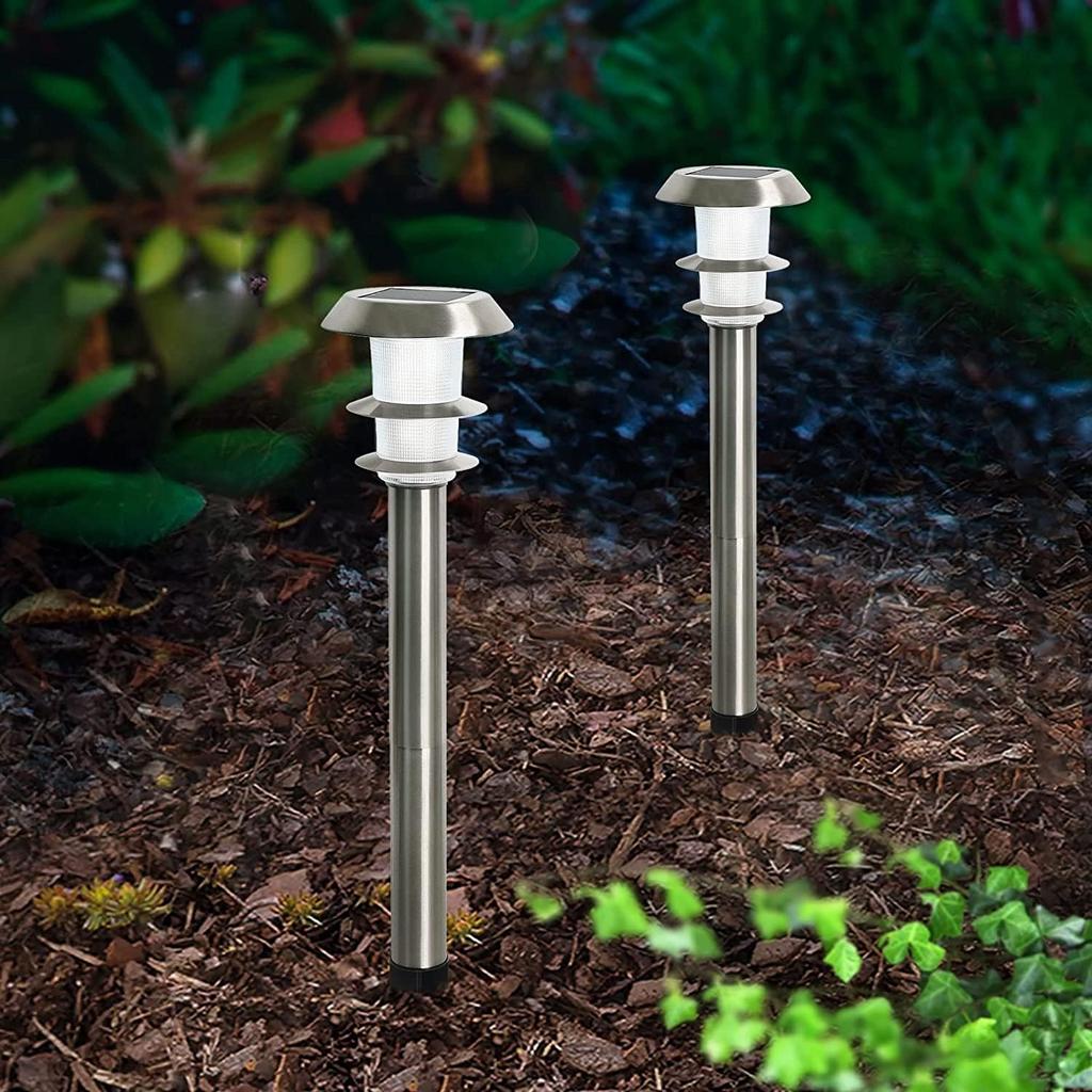 illumination until the next GWSOLAR Lighting Stainless Steel Gardening Solar 30 77cm Automatic Path Garden Outdoor LED Garden Model Long-lasting