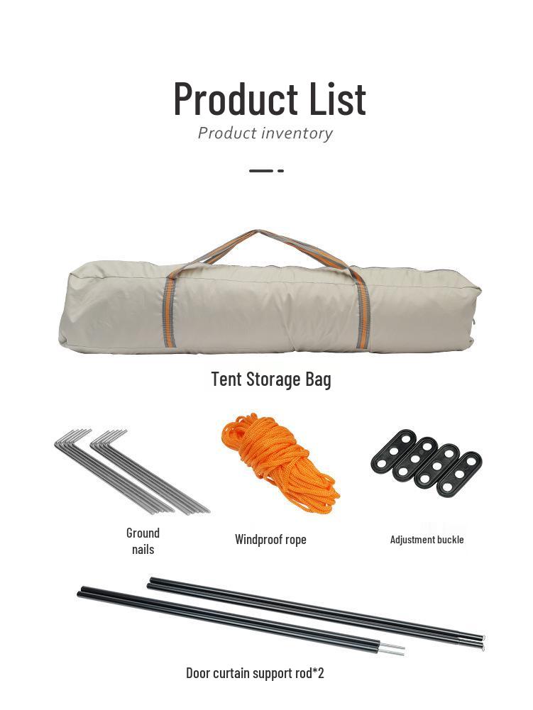 Quick-Open Anti-Storm Camping Tent with Sun Protection