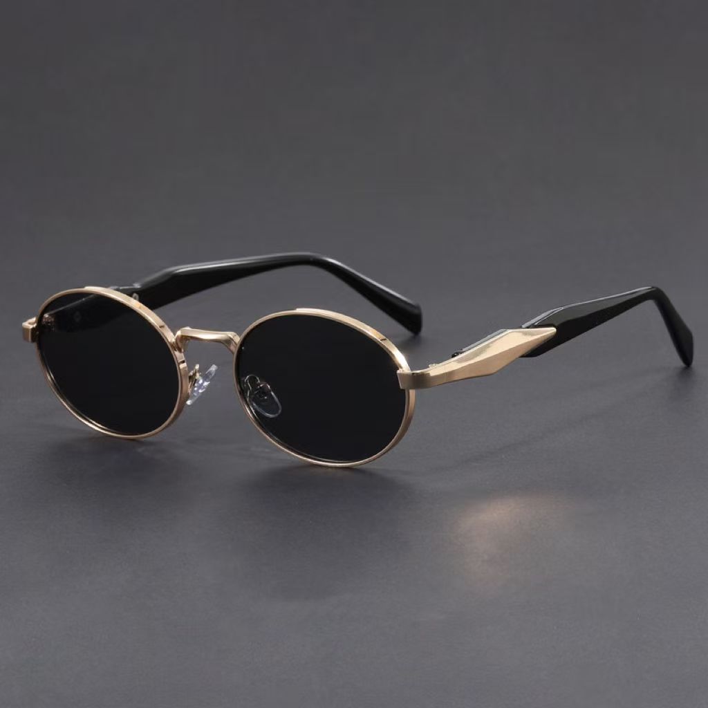 Classic Women Retro Small Frame Oval Sunglasses Outdoor Men's Driving Sun Protection Eyeglasses Men Shades UV400 Eyewear
