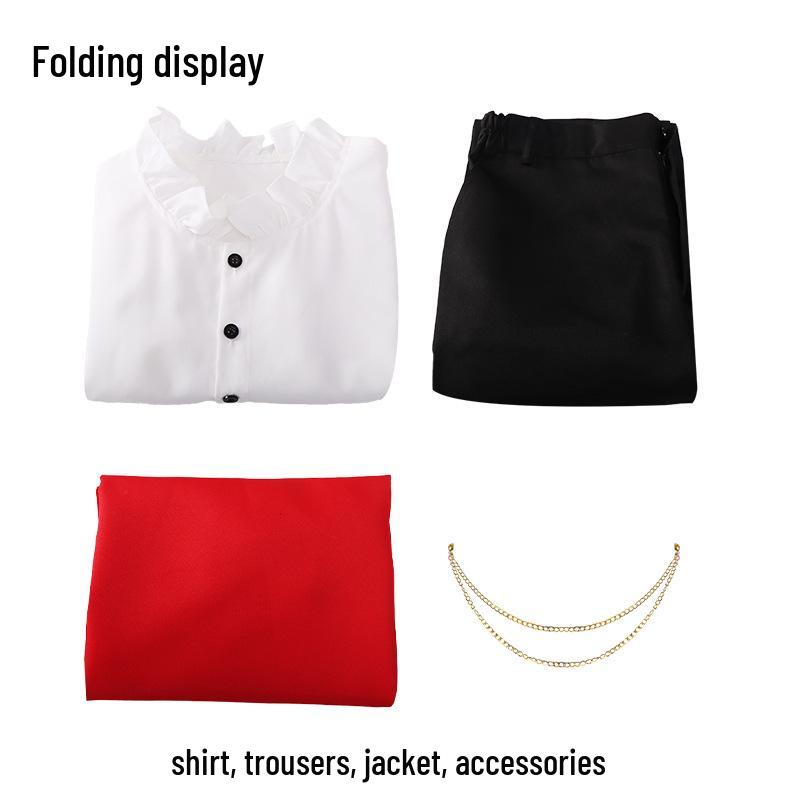 

Косплей-костюм Санджи Два года спустя красный для Хэллоуина M