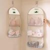 Large Capacity Storage Net Dormitory Wardrobe Socks Underwear Hanging Bag Multilayer Breathable Mesh Pocket Door Storage Bags