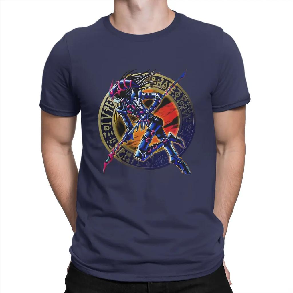Dark Magician of Chaos T Shirts Men's  Pure Cotton Casual T-Shirts  Yu Gi Oh Duel Monsters Card Game Short Sleeve Clothing Gift