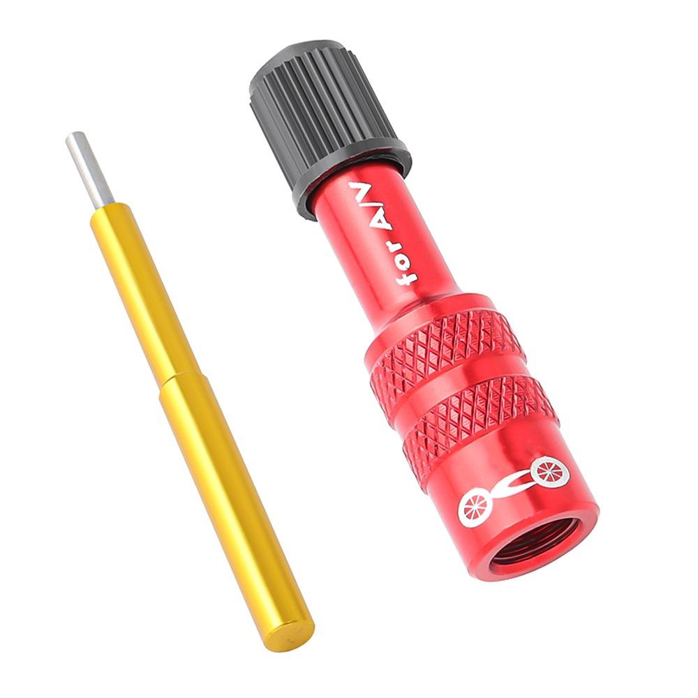 Bike Fork Valve Adapter A/V Schrader Air Fork Inflatable Valve Adapter Aluminum Alloy Shock Absorber for MTB Road Mountain Bike