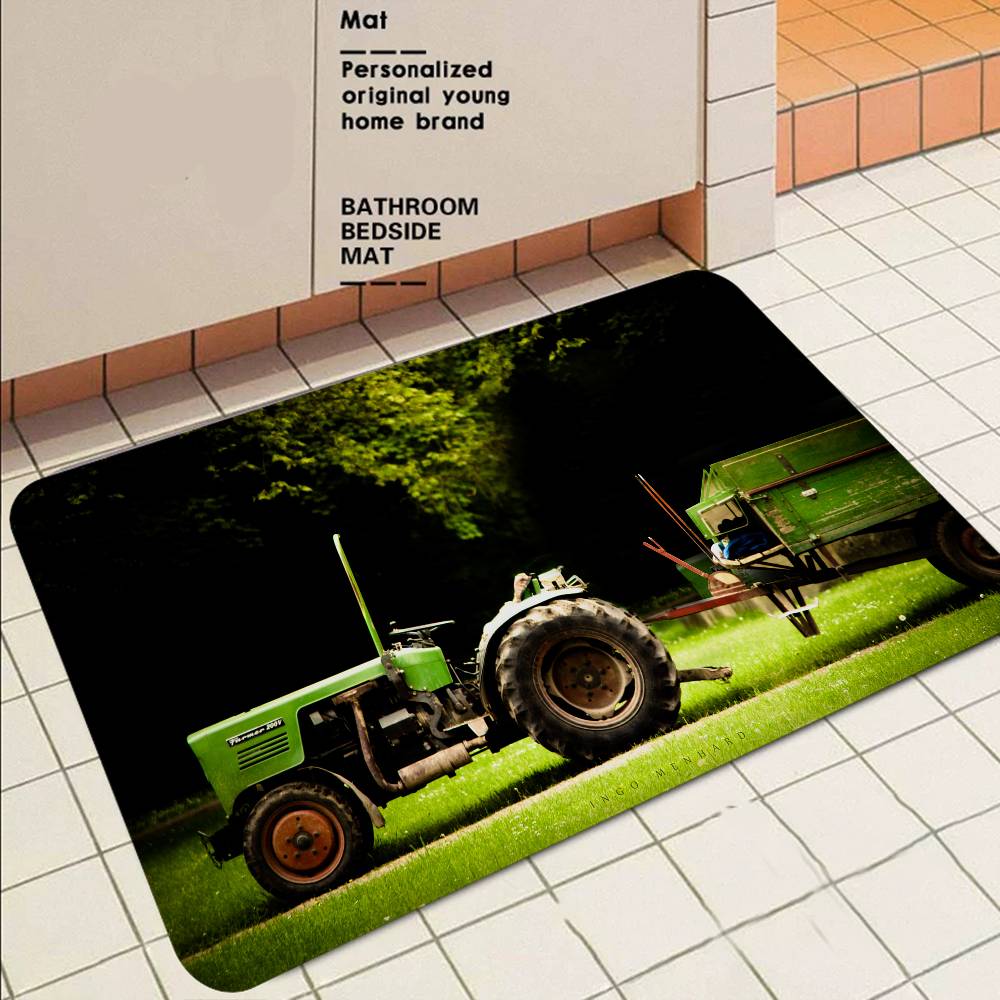 Tappetino per Trattore Agricolo Fendt Retro Scelta Multipla Tappeto per Soggiorno Cucina Antiscivolo Arredamento Moderno per la Casa