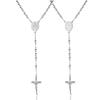 ChainsPro Y-shaped Long Necklace for Women, Cross, Crucifix, Virgin Mary, Miraculous Medal, Rosary Accessory