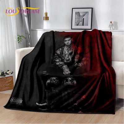 2025 Free Anuel AA Rapper Hip Hop Soft Blanket,Soft Throw Blanket for Home Bedroom Bed Sofa Picnic Travel Cover Child Gift