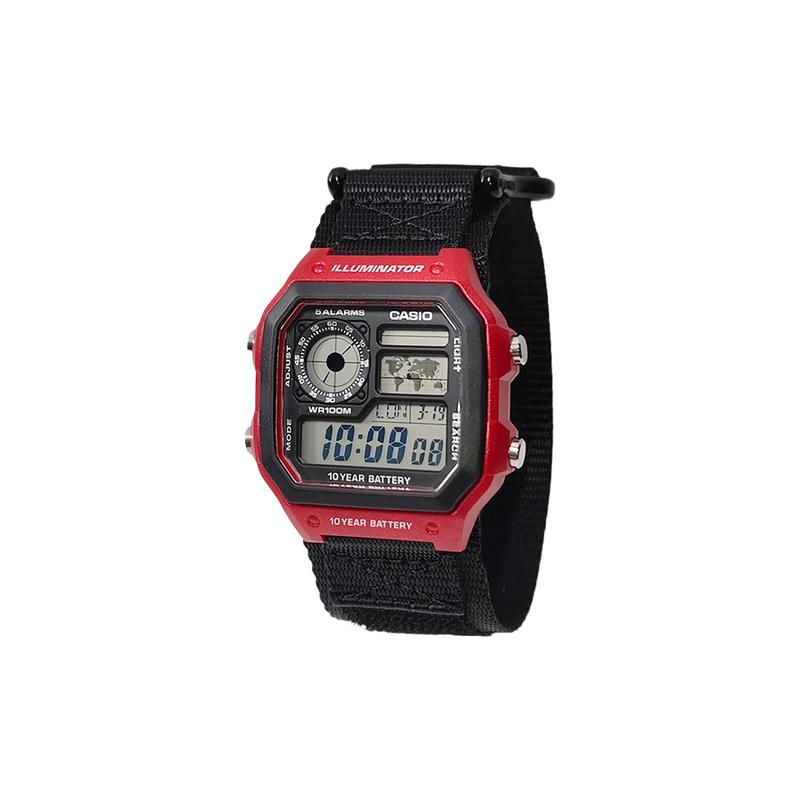 CASIO Customized watch modified series red resin case life waterproof AE-1200WHD-1A modified-deuterium AE-1200WHD-1A(Watch1100-GaiZhuang-DaoTing)
