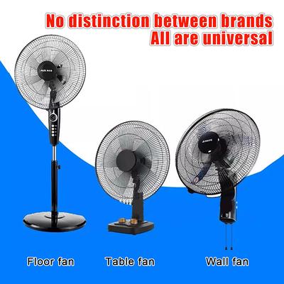 14 Inch Household Plastic Fan Blade Five Leaves With Nut Cover For Pedestal Transparent Table Stand Fanner General Accessories