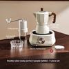 Double Valve Mocha Pot Household Small Hand Cranked Italian Coffee Machine Outdoor Electric Stove Coffee Pot Set