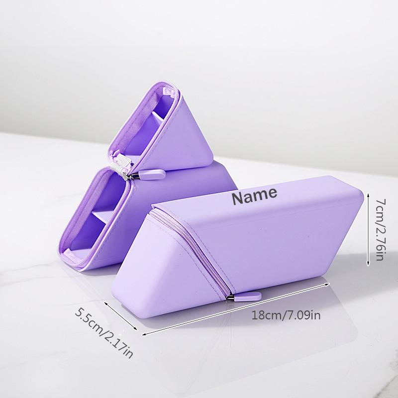 

Free Name Printing Surprise Present Pencil Case Storage Box Silicone Pouch Thoughtful plus One-Of-A-Kind Personalized Present