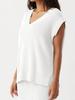 Women's Oversized V Neck Sweater Vest Sleeveless Ribbed Knit Loose Fit Top