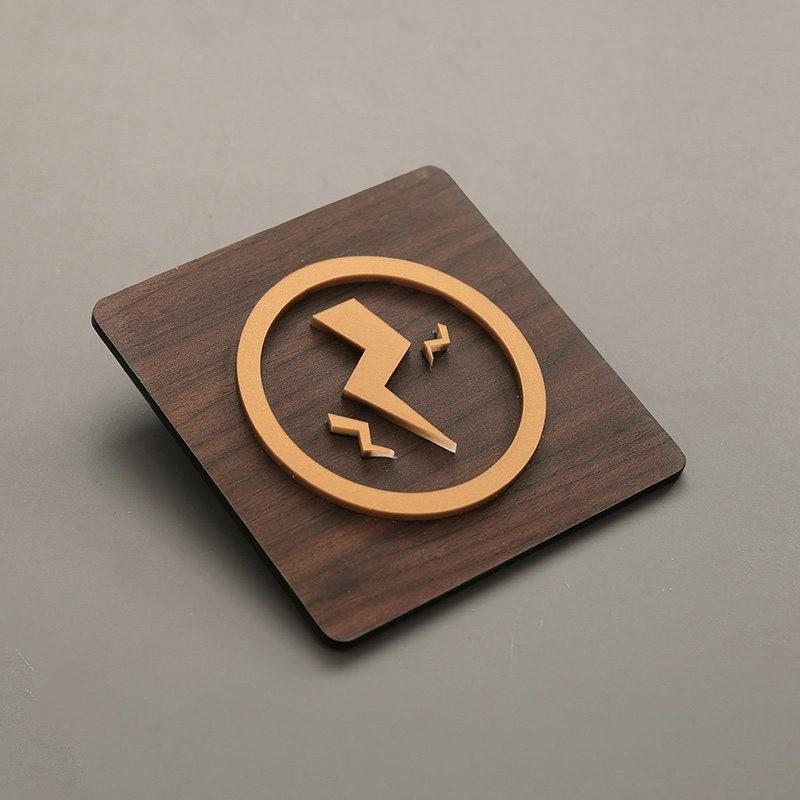 95x95mm Warm Reminder Sign WIFI No Smoking Logo Warning Plaque Public Shope Wall Sign No Trespassing Warning Plaque New