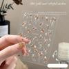 Strisce di graffiti Adesivi per unghie per donne Decorazioni per nail art Linea astratta in oro rosa Primavera Slider 3D per tatuaggio polacco per manicure