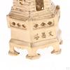 Gold 16x5cm Vintage Copper Pagoda Tower Statue Model Buddhist Temple Model, or Souvenir To Your /