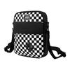 Vans Checkerboard Zip Crossbody Bag Unisex bags Black White VN0A53DO705