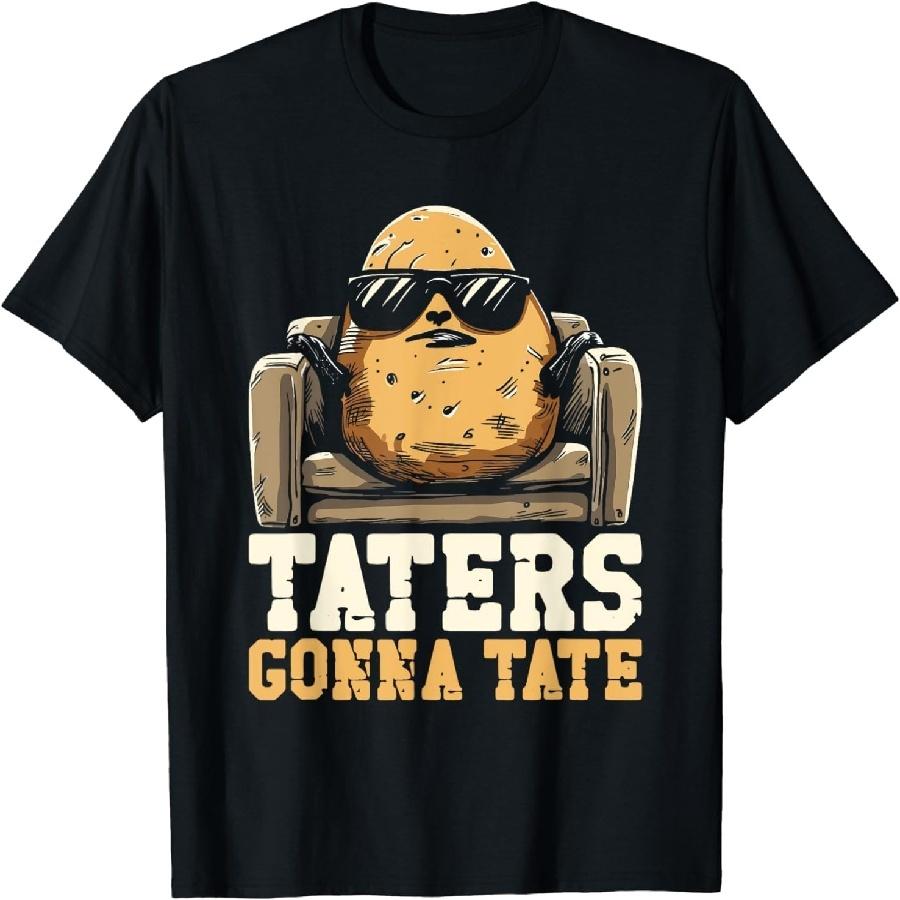 AnAtum Taters Gonna Tate - Funny Retro Potatoes Gonna Potate Pun T-Shirt XXXXXL