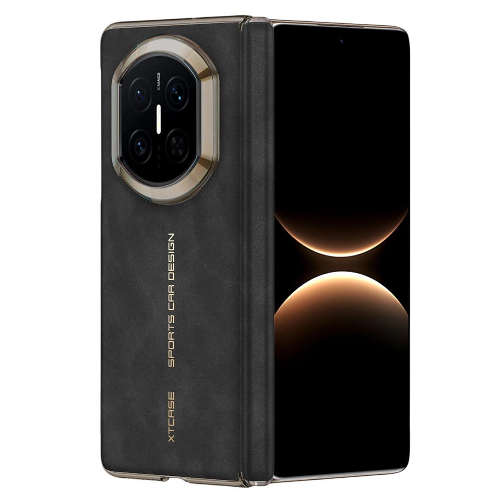 GKK Magnetische Hülle für Huawei Mate X7 Dual-Achsen Scharnierschutz PU-Leder + TPU + PC Handyhülle