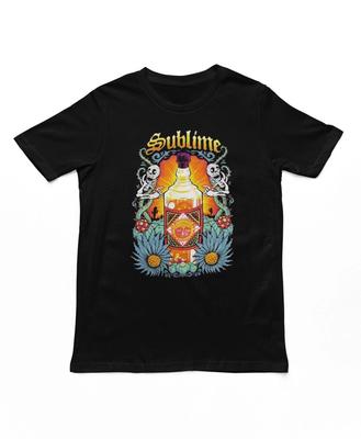 Sublime Sun Bottle Mens T T-Shirt Music Classic Concert Rock Band Tee New Black