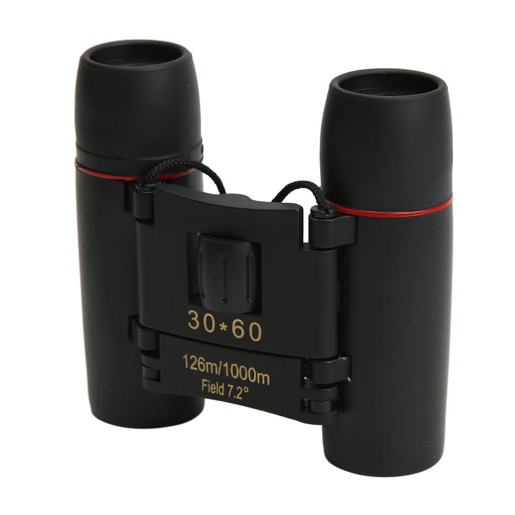 30x60 Compact Binoculars Clear Low Light Vision Easy Focus Portable Foldable HD Binoculars for Kids