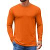 Men's Slim-Fit Casual  Neck Knit Long Sleeve Base Layer Top