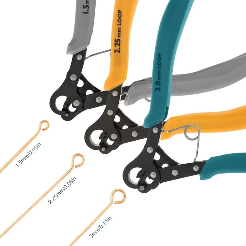 Professional 9 Pin Coiling Pliers Craft Tool One Step Looper Wire Rolling Plier For Silver Gold Copper Wire Projects