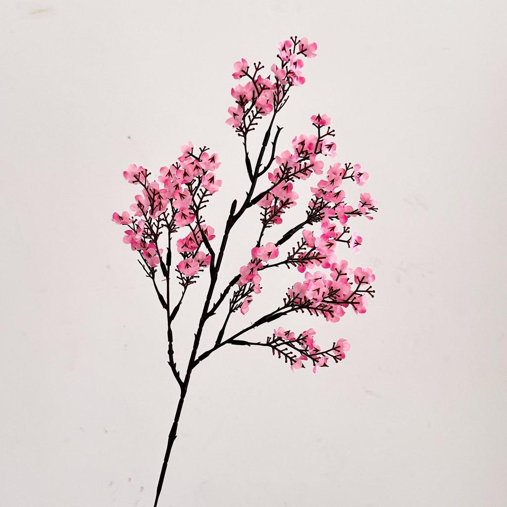 Künstliche Rosa Kirschblütenzweige, Kunstblumen für die Dekoration von Vasen zu Hause