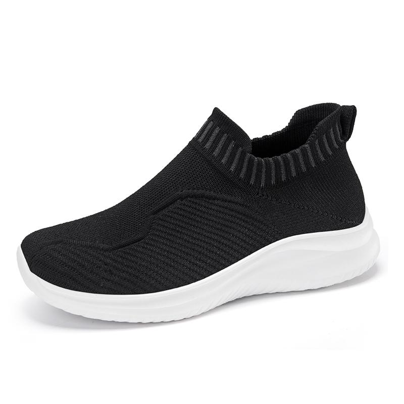 Fashion New Spring Summer Women Shoes Knitting Sock Women's Sneakers Breathable Women Flat Shoes Soft Bottom Casual Walking Shoes