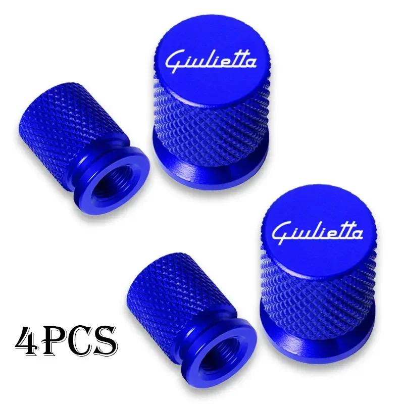 4pcs For Alfa Romeo Giulietta Accessories Car Wheel Tire Valve Caps Tyre Stem Covers Airdust Waterproof rfv233
