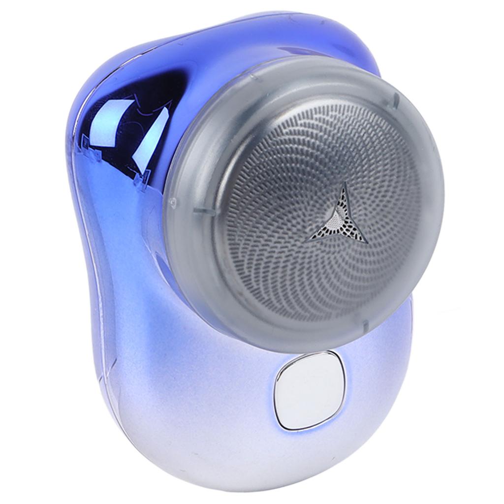 Electric Mini Hair Clipper Waterproof USB Rechargeable Alloy Cutter Hair Grooming Trimmer Blue