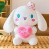 Cinnamoroll & My Melody Hugging Heart Plush Toy - Hello Kitty Pillow Doll for Claw Machines - In Stock