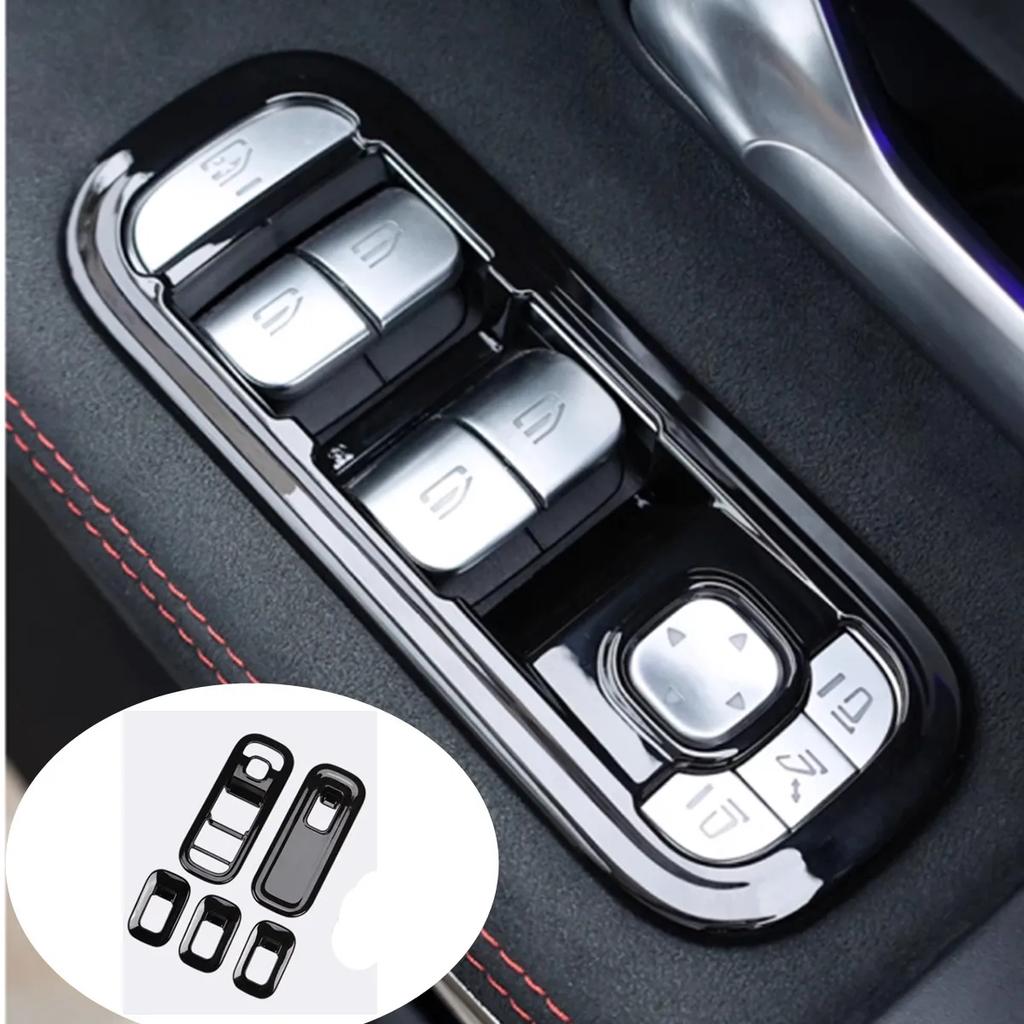 Car Inner Door Armrest Handle Panel Frame Trim Stickers For Mercedes Benz A Class W177 CLA C118 2019-2024 Car Accessory BFGIJ1
