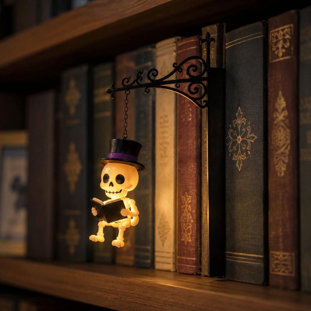 Vintage Style Bookshelf Lamp LED Light Soft Warm Light Bookshelf Light Compact Delicate Structure Non-Glare Illumination