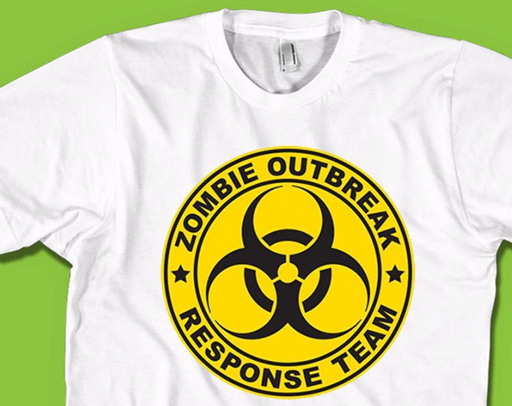 Zombie Outbreak Response Team T-Shirt: Funny Halloween Tee
