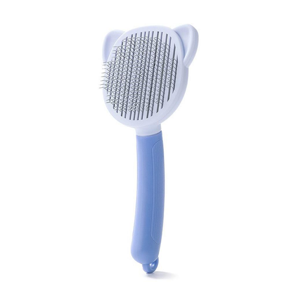 

Pet Comb & Brush - Professional Pet Grooming Tool for Cats & Dogs, Effective Dog Hair Remover, Cat Fur Cleaning Brush, фіолетовий