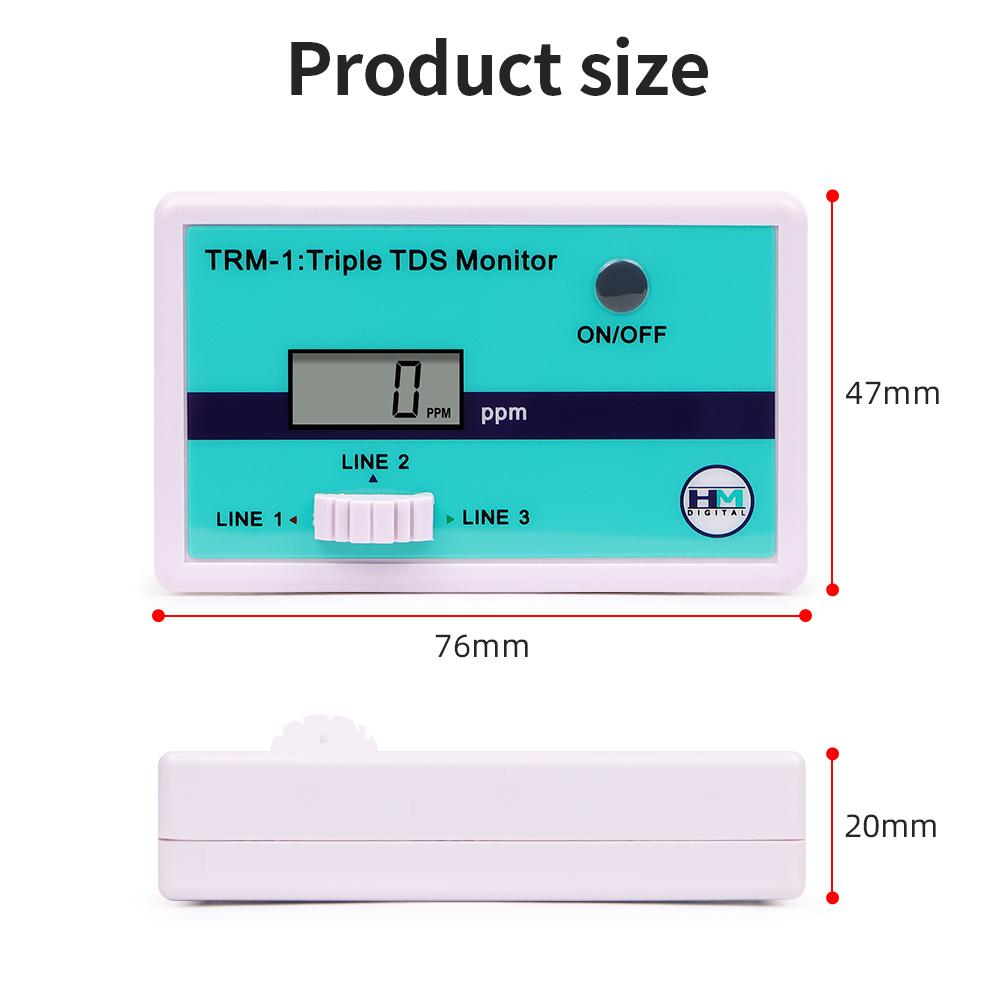 SM1 Single/TRM1 Triple TDS Meter Online Water Quality Tester Digital Salinity Dissolved Oxygen Monitor for Aquarium Laboratory
