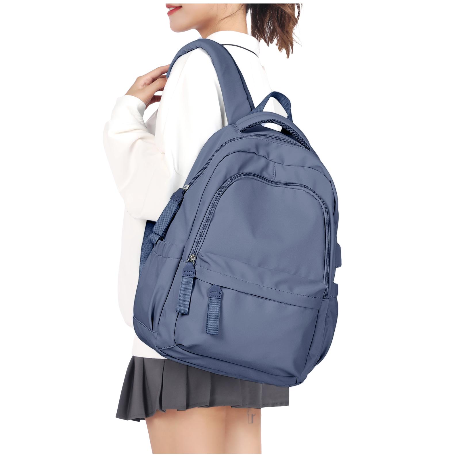 

Trendy High School Girls School Backpack - With Multi Pockets - Perfect For Teenage Students, New Design Book Bag For Daily Use