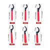 Premium 6 Unit Hook Wrench Spanner Tool Group Solid Construction For Motorcycle Pipework Plumbing And Mechanical Repair