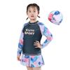 Plus Size Girls' Sun Protection Swimwear, Quick-Dry Split Design for Big Kids