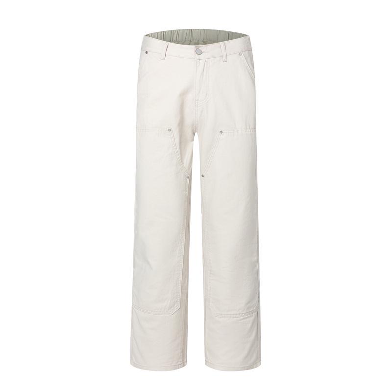 

LKTM Мужские повседневные брюки свободного покроя в стиле ретро Lumberjack High Street 3XL for 170-190 kg грязно-белый