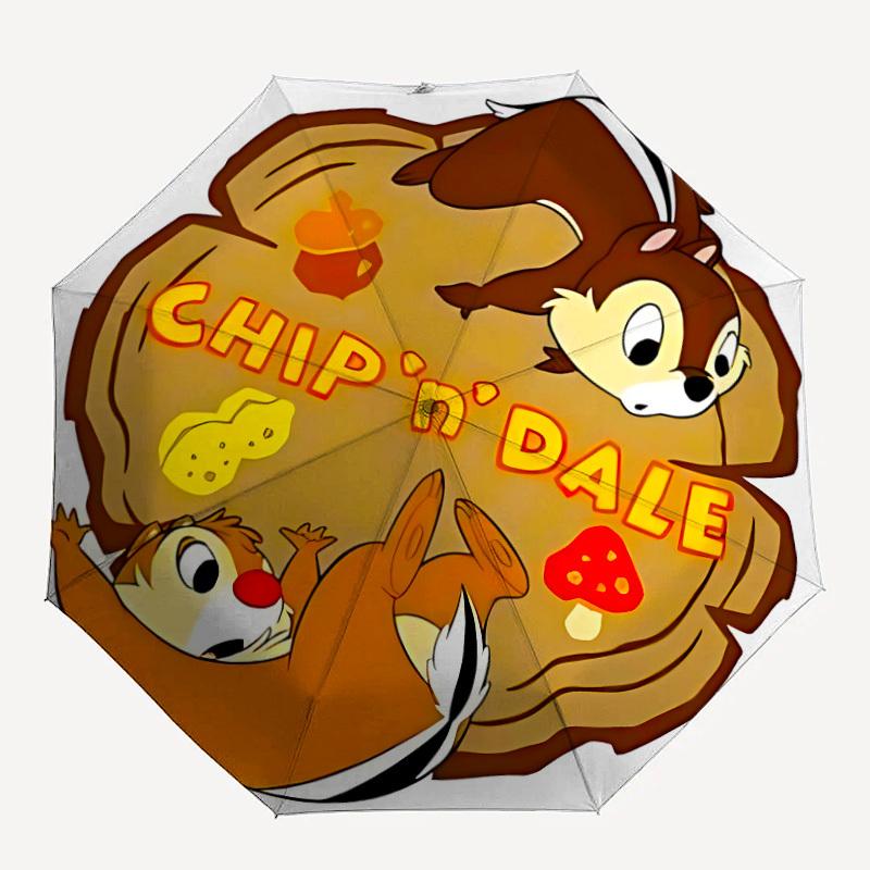 

1pc Chip n Dale Automatic Open/close Folding Umbrella, Compact Portable Travel Umbrella, Perfect Gift for FriendsCute Umbrella yy250812018