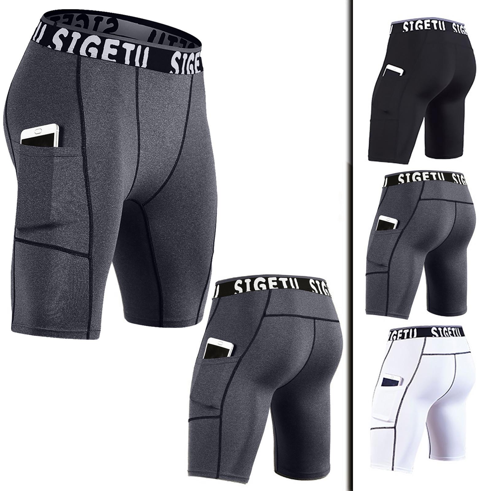 

(проектор)Мужские новые спортивные быстросохнущие спортивные шорты для фитнеса с узкими карманами и брюками