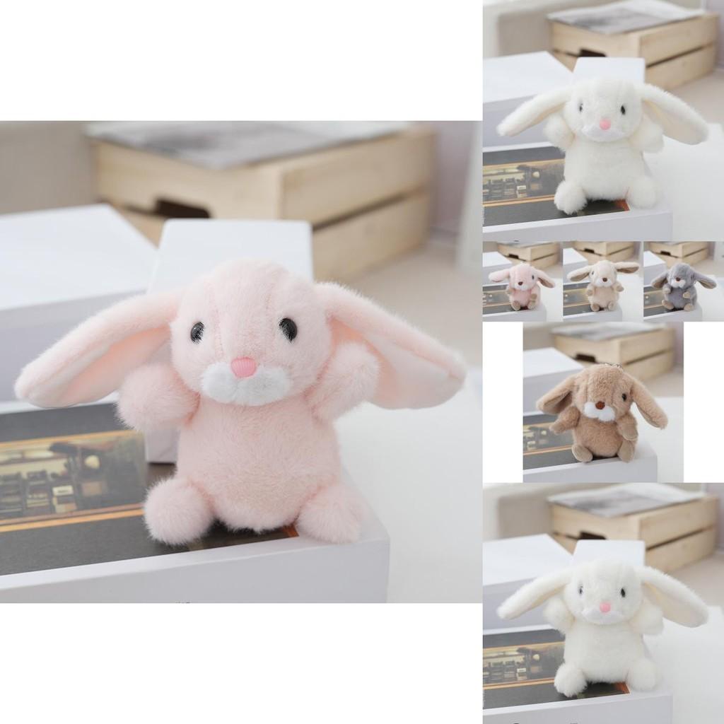 Adorable Realistic Rabbit Plush Keychain With Soft Pp Cotton Stuffing Cute Keyring Toy Perfect For Couples And Car Bags