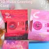 Musical Greeting Card With Sounds Player And Popup Gramophone Design For Special Event