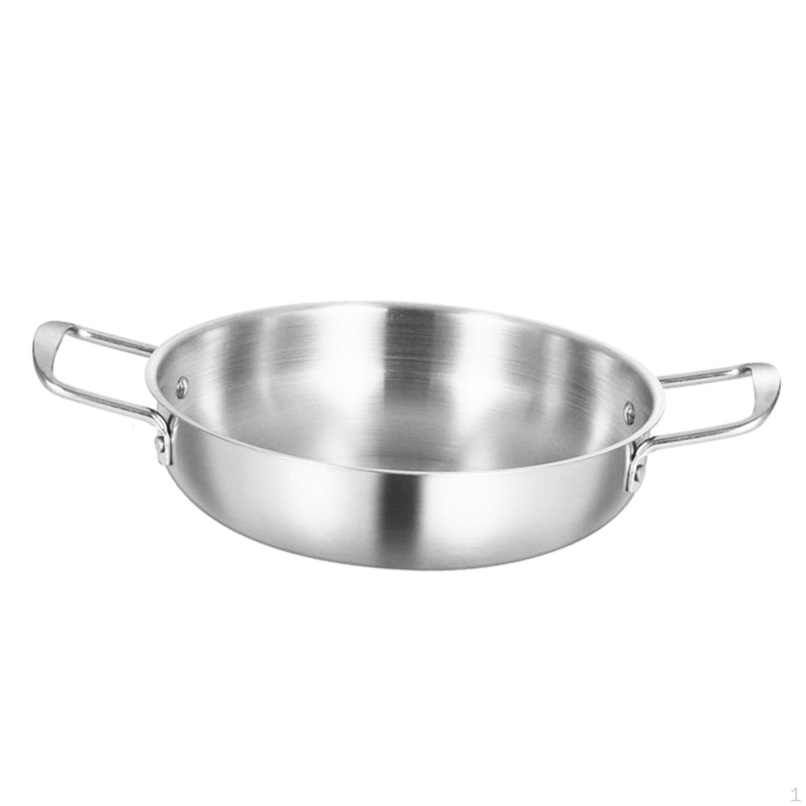 Korean Ramen Pot Instant Noodle Thicken Stainless Steel Kimchi Soup Seafood Troop 24cm thicken