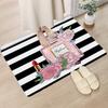 Modern Perfume Cosmetic Pattern Entrance Doormat Carpet Bedroom Decoration Bathroom Rug Home Bath Door Anti-Slip Foot Mat