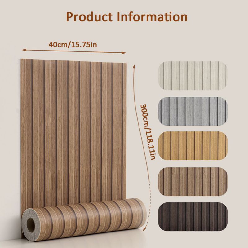 40cm*300cm Imitation Grille Self-adhesive Background Wallpaper Waterproof Stain-resistant Wall Sticker