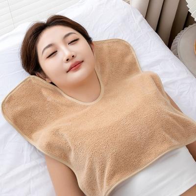 Durable Cotton U-shaped Towel Soft Portable Beauty Care Towel Thicken Comfortable Massage Chest Towel Home