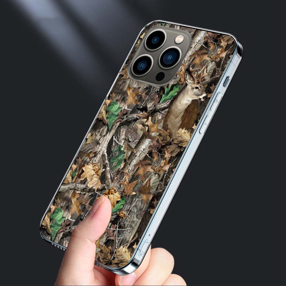 Casing Camo Hunting for Phone Case For Iphone 16E 15 Pro 14 Plus 17E 16 17 Pro Max Air 11 12 13 Mini Shockproof Capa Cute Cov